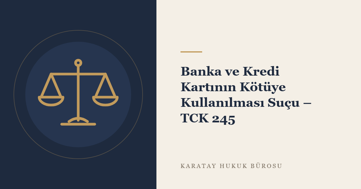 Banka veya kredi kartının kötüye kullanılması konulu yazının görseli