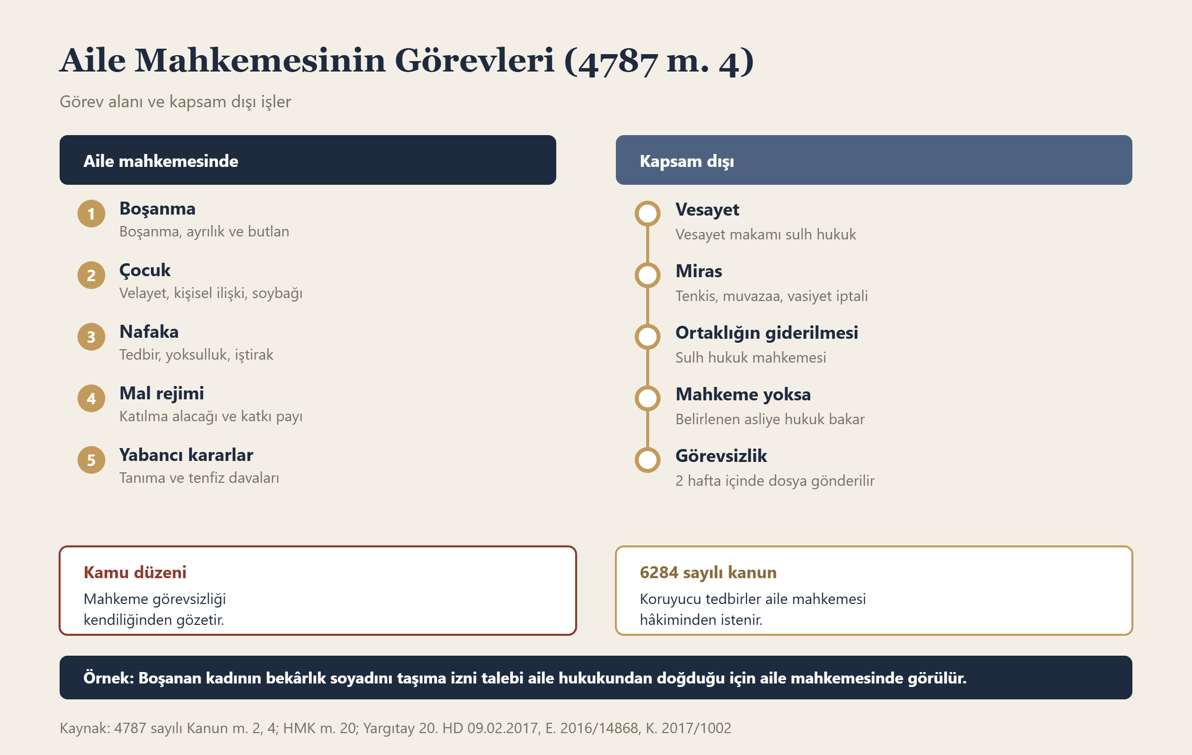 Aile Mahkemesinin Görevleri (4787 m. 4) bilgi grafiği