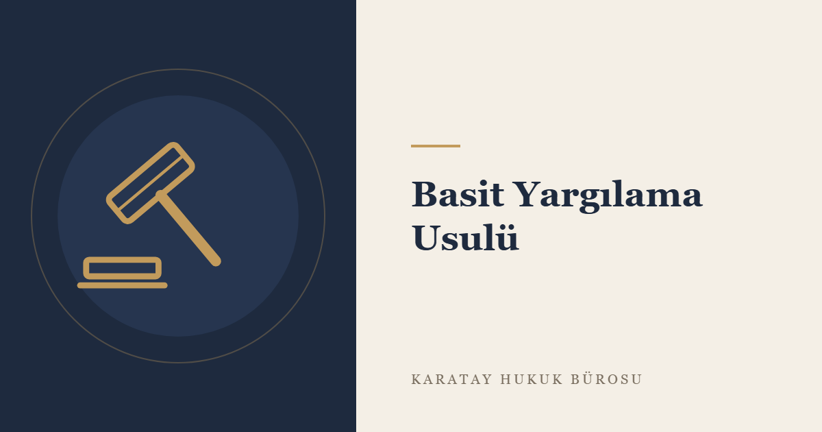Ceza Muhakemesinde Basit Yargılama Usulü (CMK m. 251-252) konulu yazının görseli