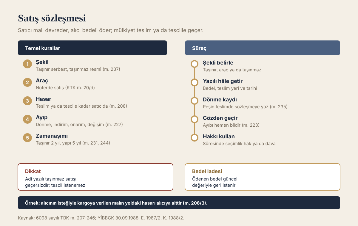 Satış sözleşmesi bilgi grafiği