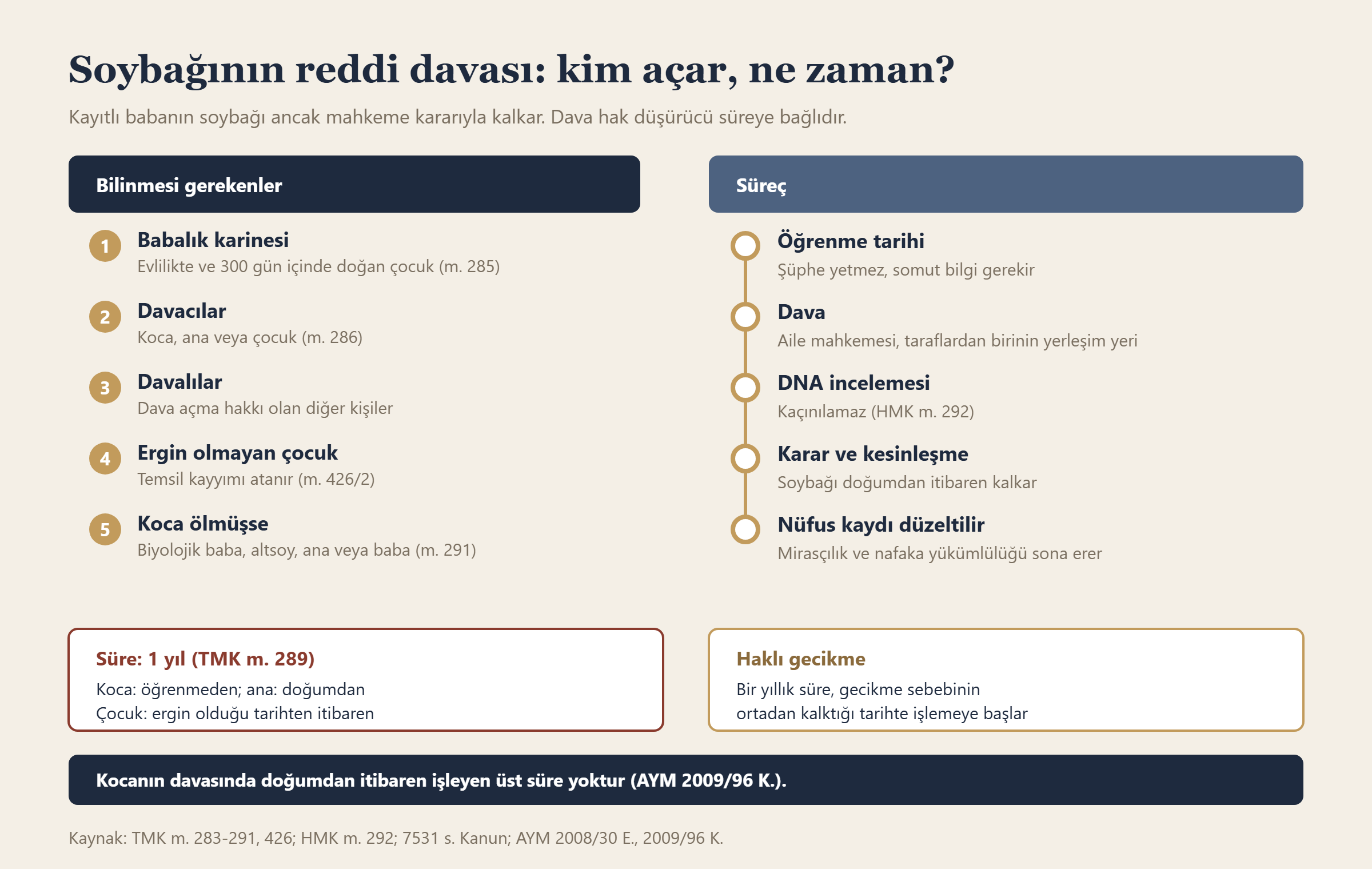 Soybağının reddi davası: kim açar, ne zaman? bilgi grafiği